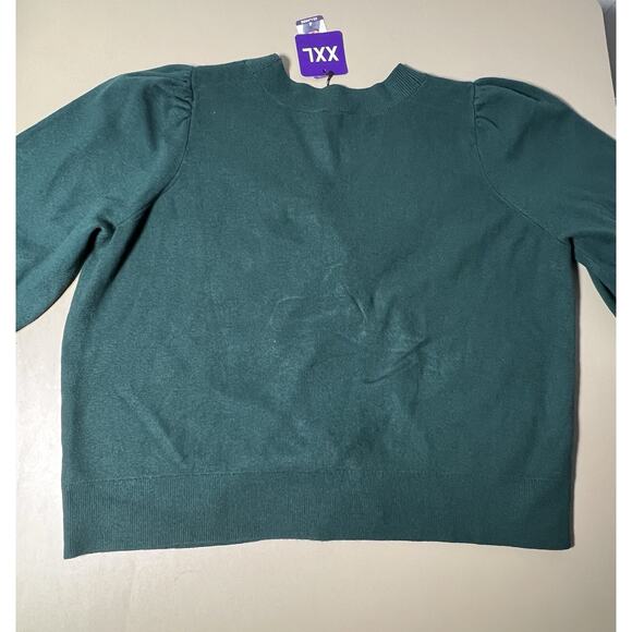 Express Bow Cardigan Women’s XXL June Bug Long Sleeve 2 Snap - Picture 9 of 12